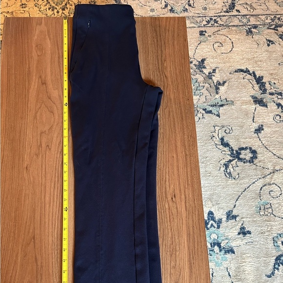 Loft navy sz S Tall women’s pull on flat front stretch slacks, pants, small slim - Picture 9 of 11